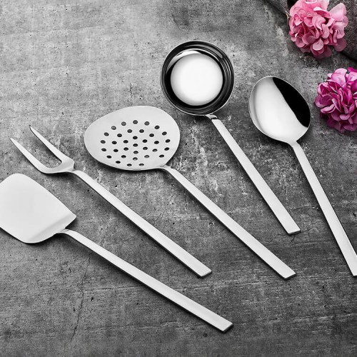 Klas 5 Parça Kepçe Kevgir Servis Takımı 18/10 Paslanmaz Çelik